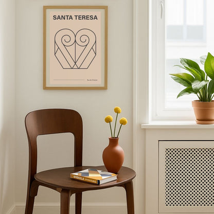 POSTER SANTA TERESA INSPIRADORA